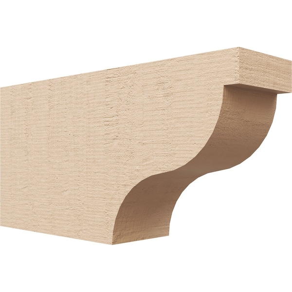 Ekena Millwork 4in. W x 8in. H x 16in. L Garner Woodgrain TimberThane Rafter Tail, Primed Tan RFTUR04X08X16GARRCPR - main